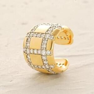 Women Ear Cuff Earrings Gold Non Pierced Cartilage Clip on Open Wrap